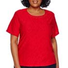 Alfred Dunner All Aboard Short-sleeve Textured Tee - Plus