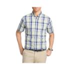 Izod Saltwater Short Sleeve Poplin Button-front Shirt