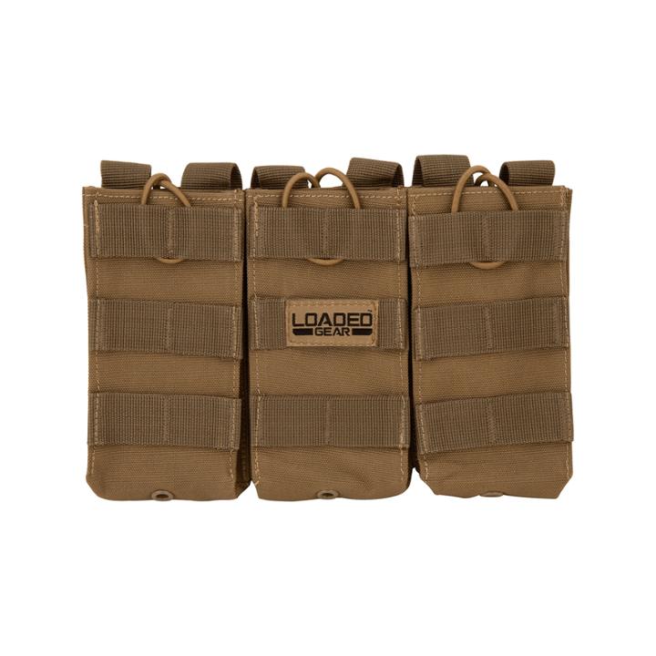 Barska Cx-200 Triple Magazine Pouch,9.5 X1x8.5in, Dark Earth Bi12298