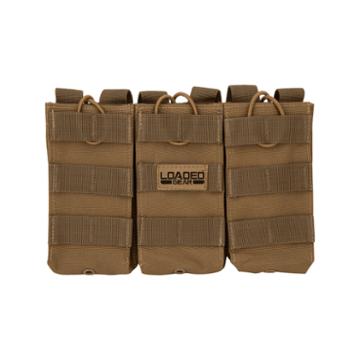 Barska Cx-200 Triple Magazine Pouch,9.5 X1x8.5in, Dark Earth Bi12298