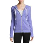 Flirtitude Long Sleeve Zip Up Hoodie - Juniors