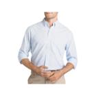 Izod Newport Oxford Fishbone Print Long Sleeve Button-front Shirt