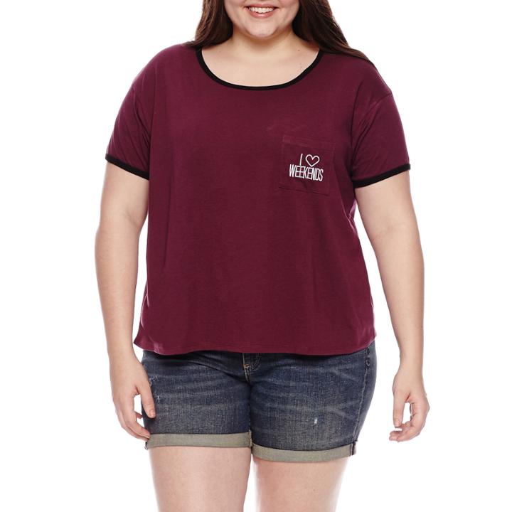I Heart Weekends Graphic T-shirt- Juniors Plu