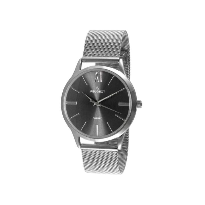 Peugeot Mens Silver Tone Strap Watch-1052sbk