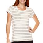 Liz Claiborne Weekend Short-sleeve Textured T-shirt