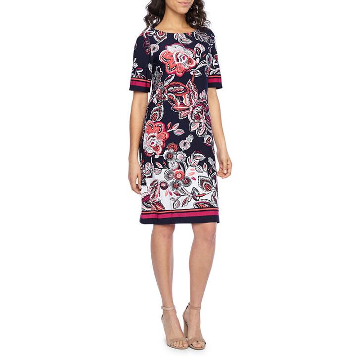 Liz Claiborne Sleeveless Paisley Sheath Dress