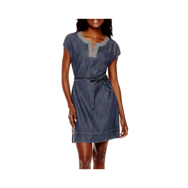 Liz Claiborne Short-sleeve Caftan Dress - Tall