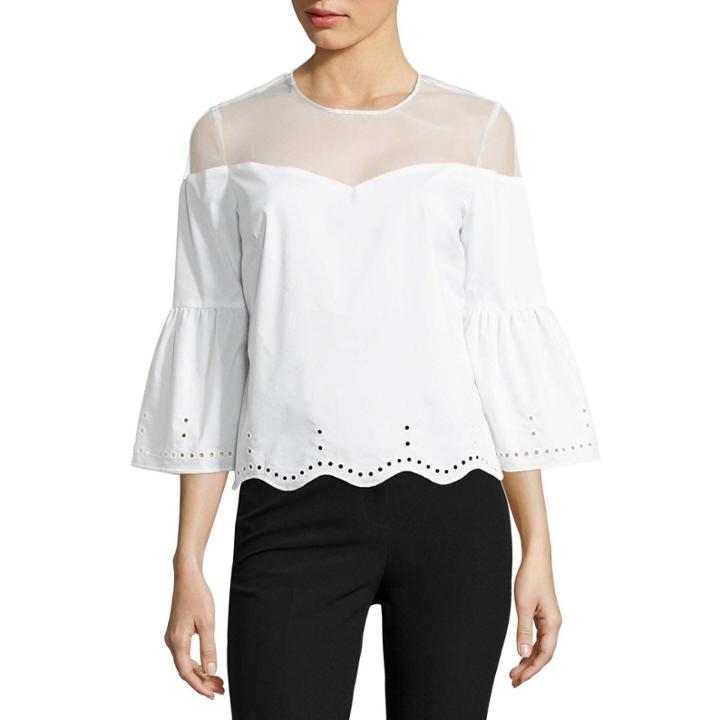 Worthington Flare Sleeve Blouse
