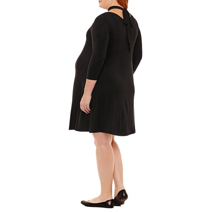 Planet Motherhood 3/4 Sleeve A-line Dress-plus
