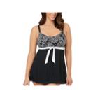 Le Cove Paisley Swim Dress Plus