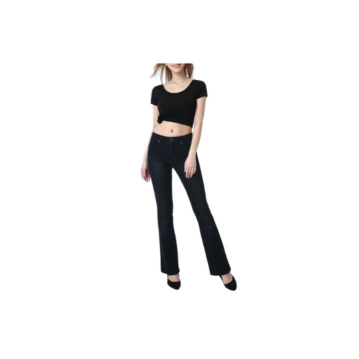 Phistic Women's Courtney Zip Front Modern Bootcut Jeans