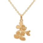 Disney 14k Yellow Gold Mickey Mouse Pendant Necklace