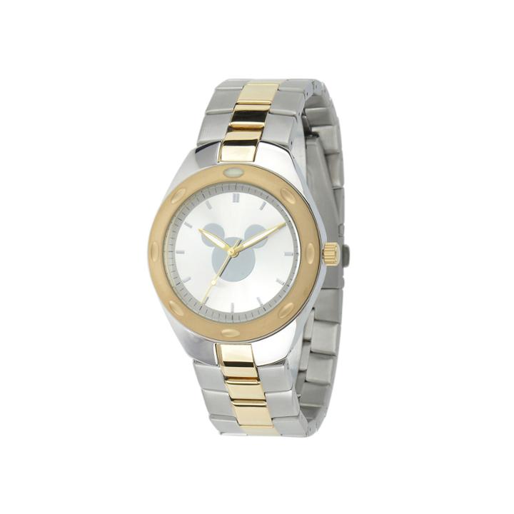 Disney Mickey Mouse Mens Two-tone Stainless Steel Watch