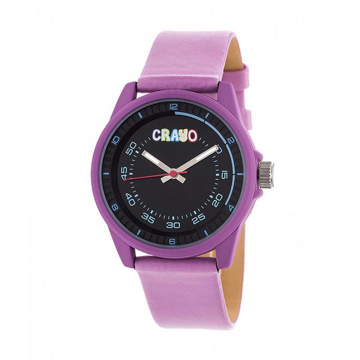 Crayo Unisex Pink Strap Watch-cracr4905