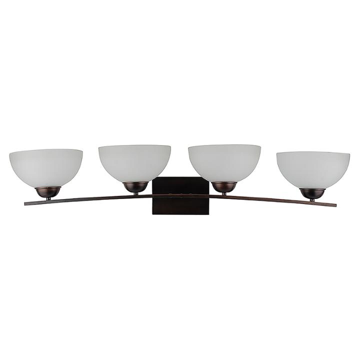 Mickayla 4-light Brown Bath Vanity
