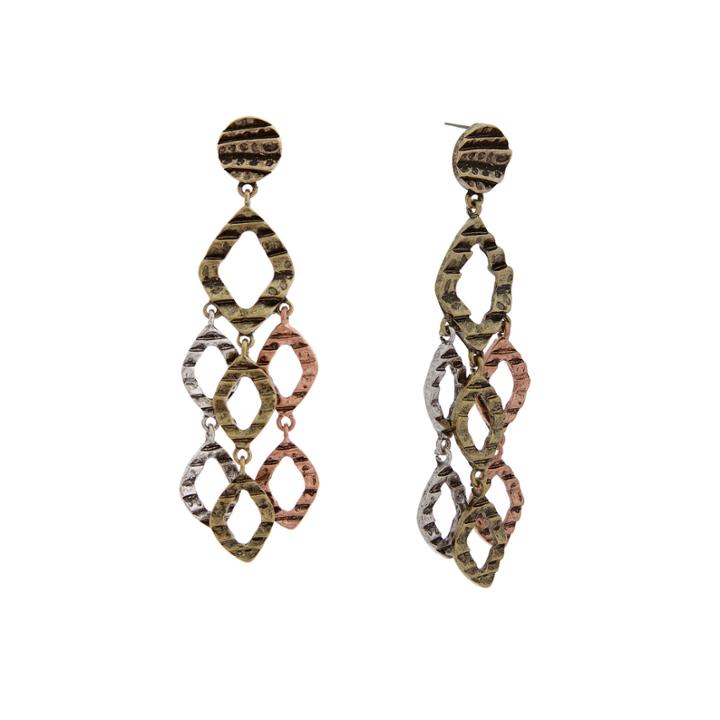 El By Erica Lyons El By Erica Lyons July Tritone Chandelier Earrings