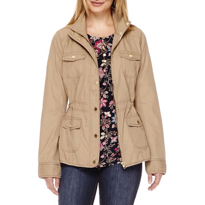 St. John's Bay Anorak Jacket - Petites