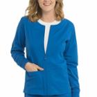 Med Couture In-seam Zip Front Warm Up Scrub Jacket