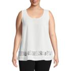 Worthington Lace Inset Swing Tank - Plus