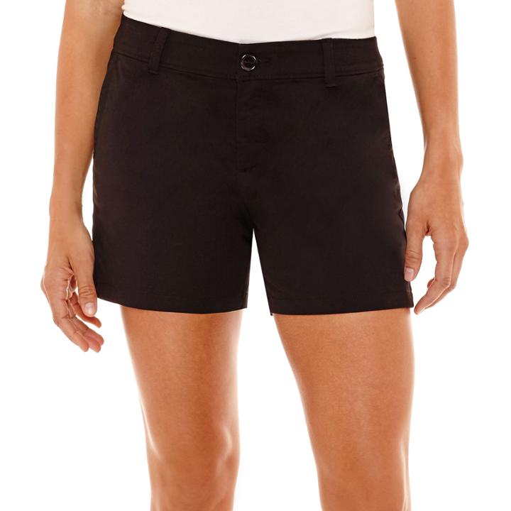 Liz Claiborne Stretch Twill Shorts