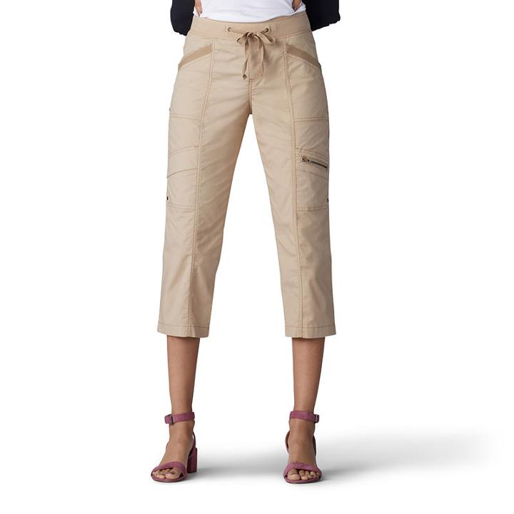 Lee Relaxed Pull On Capri Capris Petites