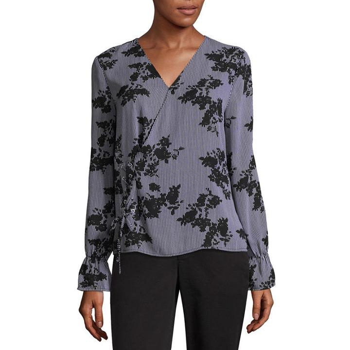 Worthington Surplice Lace Top - Tall