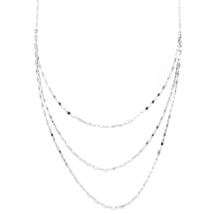 Silver Reflections Silver Reflection Silver Over Brass 25 Inch Chain Necklace