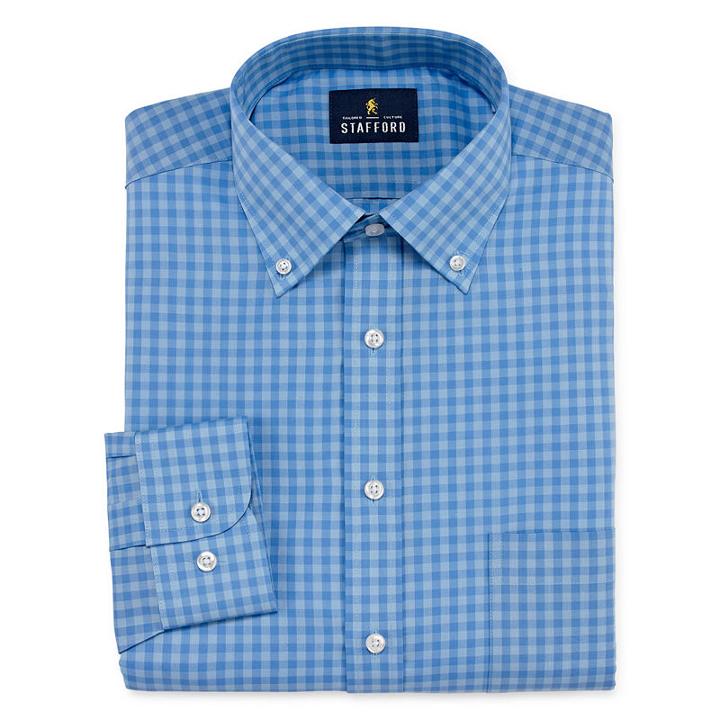 Stafford Southeast Strategy Long Sleeve Broadcloth Dress Shirt