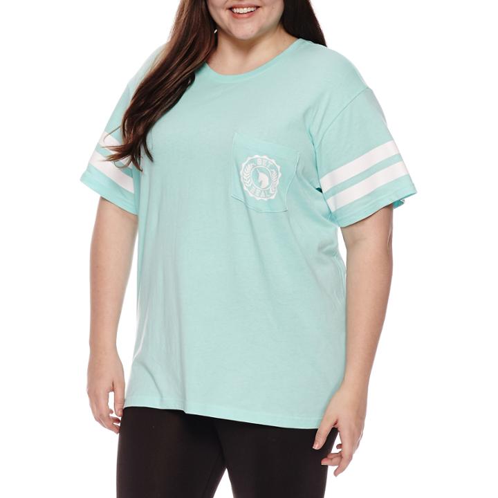 Flirtitude Get Real Unicorn Graphic T-shirt- Juniors Plus