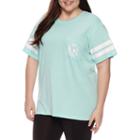 Flirtitude Get Real Unicorn Graphic T-shirt- Juniors Plus