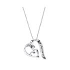 Inspired Moments&trade; Sterling Silver I Love You Heart Pendant Necklace