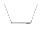 Personalized Sterling Silver Name Bar Necklace