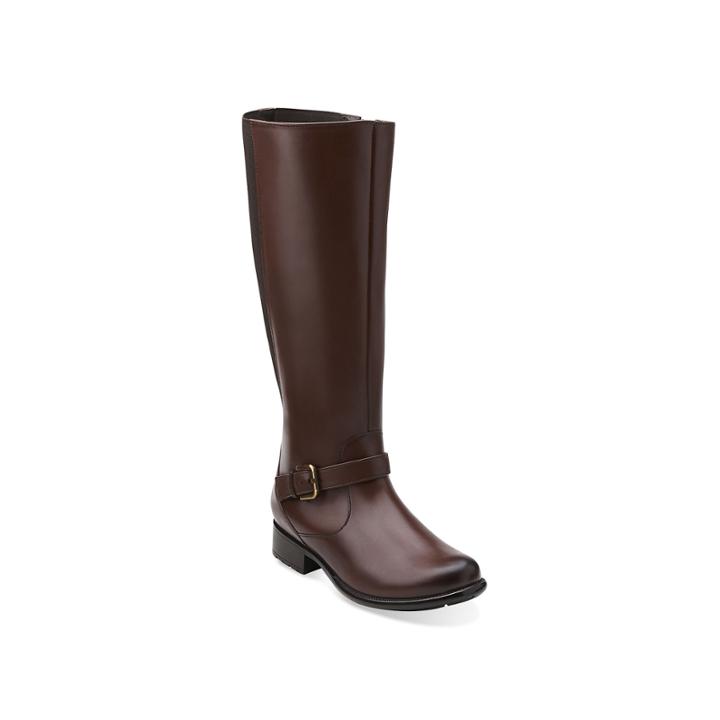 Clarks Plaza Pilot Leather Riding Boots