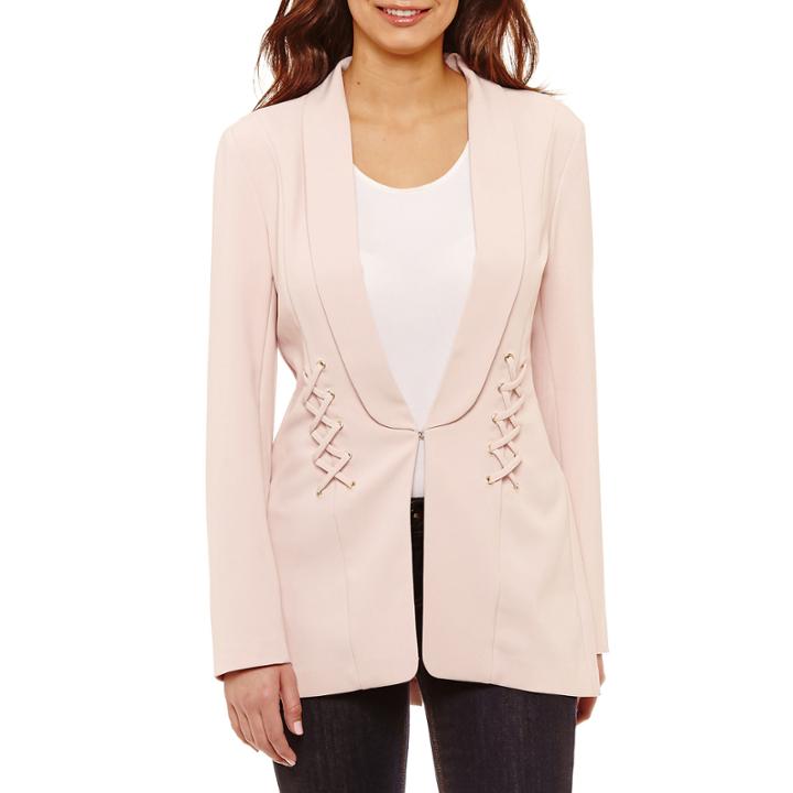 Bold Elements Sexy Stretch Lace Up Blazer