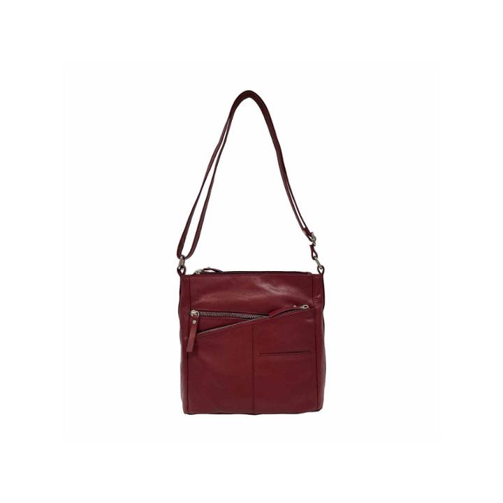 East 5th Cross Zip Leather Bucket