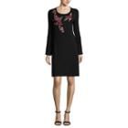 Spense 3/4 Sleeve Floral Swing Dress