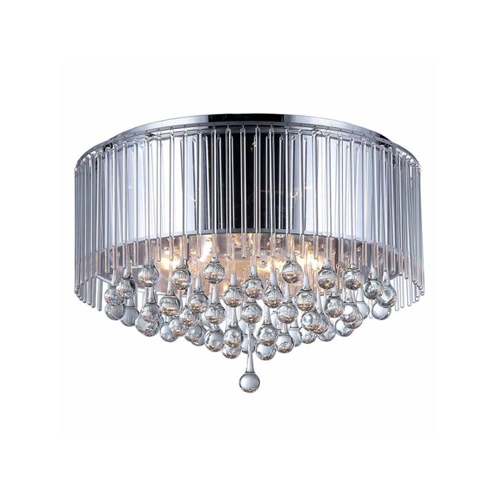 Warehouse Of Tiffany Robin Chrome-finish Crystal Chandelier