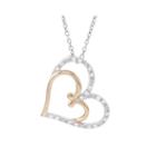 Womens 1/10 Ct. T.w. White Diamond 14k Gold Pendant Necklace
