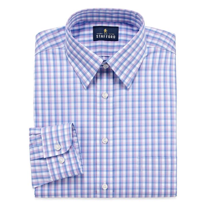 Stafford Comfort Stretch Long Sleeve Dress Shirt