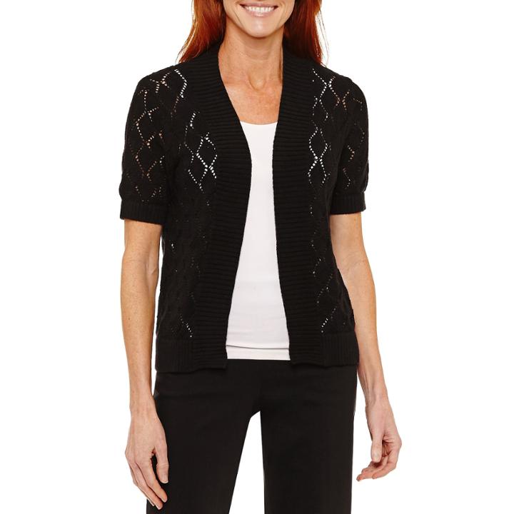 Sag Harbor Fiesta Short Sleeve Cardigan