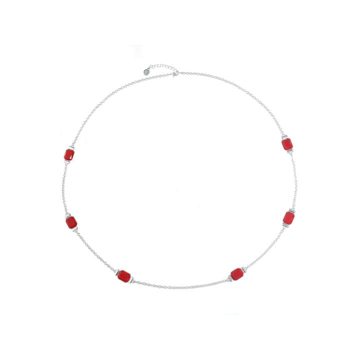 Liz Claiborne Womens Red Strand Necklace