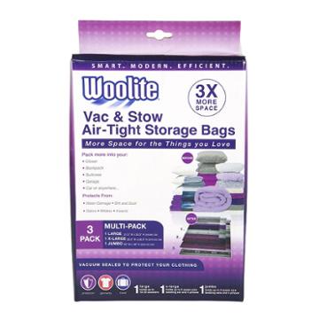 3 Piece Vacuum Storage Bags Multi-pack