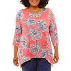 Lark Lane Must Have Sharkbite Hem Tunic- Plus