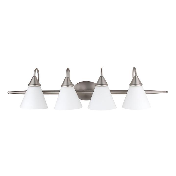 John 4-light Silver Bath Vanity