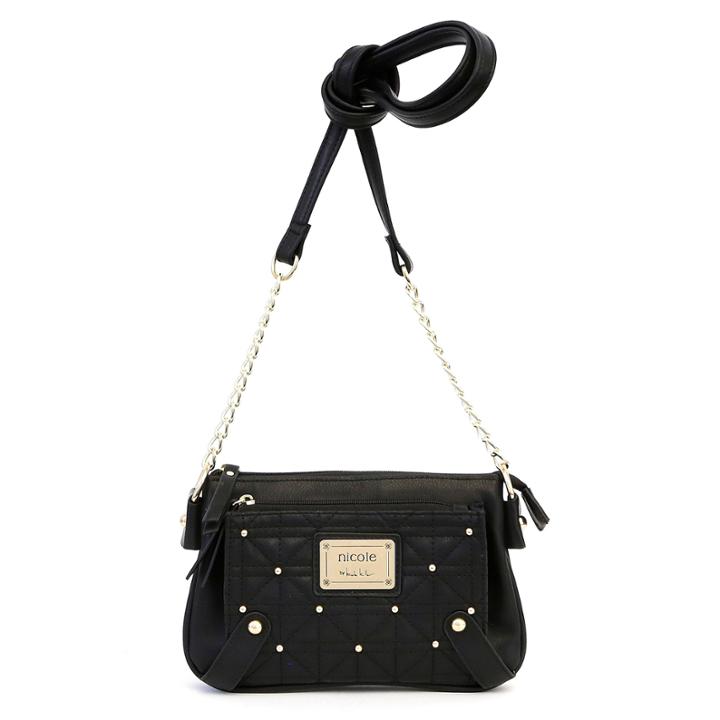 Nicole By Nicole Miller Suzie Quilted Mini Crossbody Crossbody Wallet