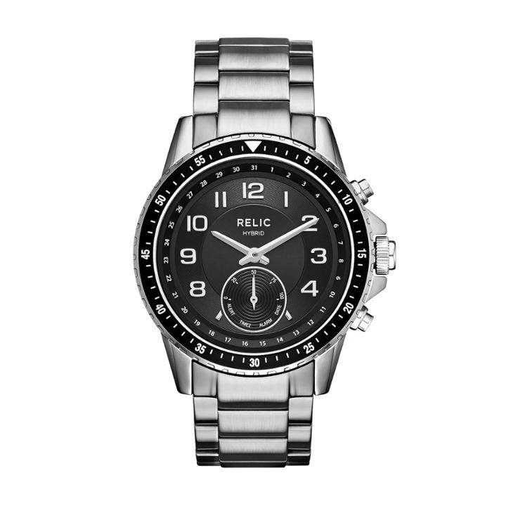 Relic Connected Duncan Mens Silver Tone Smart Watch-zrt1007