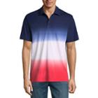 St. John's Bay Short Sleeve Ombre Jersey Polo Shirt