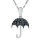 Womens 1/10 Ct. T.w. Black Diamond Pendant Necklace