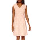 Liz Claiborne Sleeveless Floral Print Fit-and-flare Dress