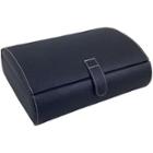 Mele & Co. Parker Black Faux Leather Watch Case